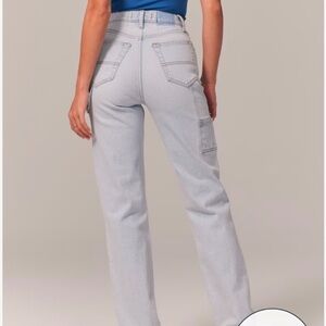 Abercrombie & Fitch Curve Love Ultra High Rise 90’s Carpenter Jeans